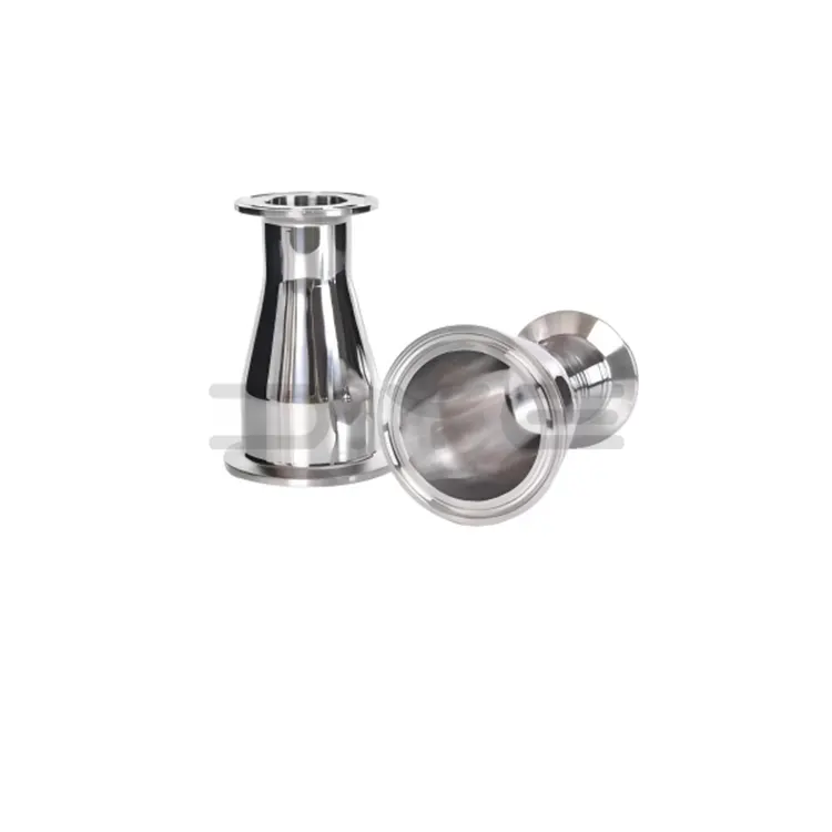 Redutor concêntrico de braçadeira de aço inoxidável sanitário