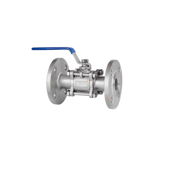Válvula de esfera de flange de aço inoxidável 3 unidades