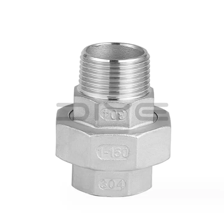 Uniões roscadas de aço inoxidável